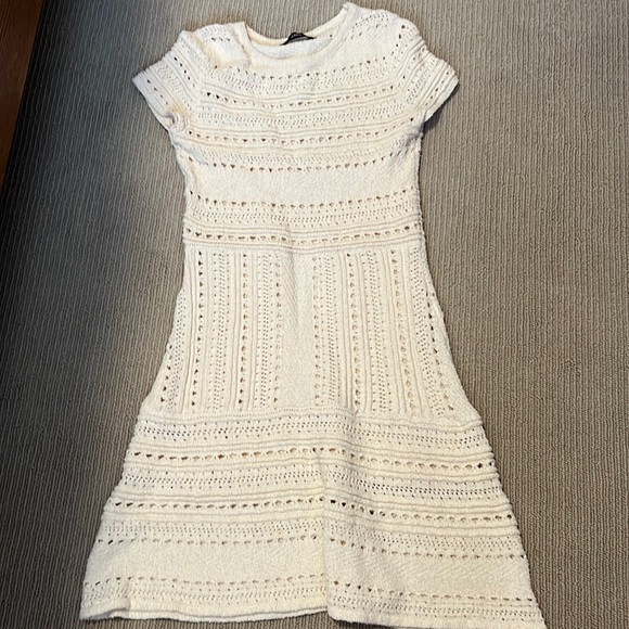 Zara Dresses Zara Crochet Knit Dress Poshmark